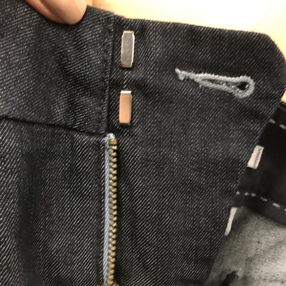 Banana Republic Dark Denim Trouser Leg Jeans - Picture 5 of 9